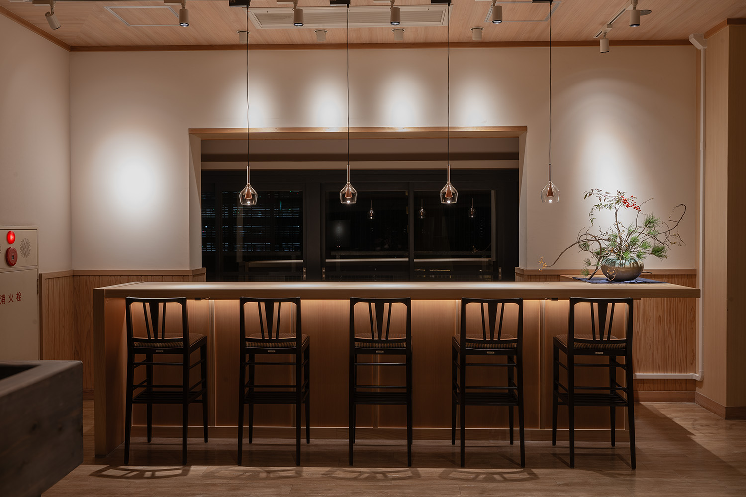 小倉城天守閣のバーカウンター